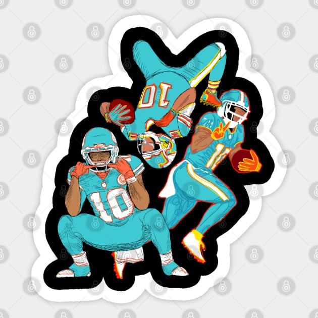 Tyreek Hill 10 Sticker by Mic jr